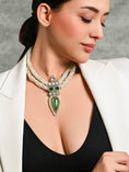 Load image into Gallery viewer, Green Grandeur Beaded Necklace
