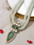 Load image into Gallery viewer, Green Grandeur Beaded Necklace
