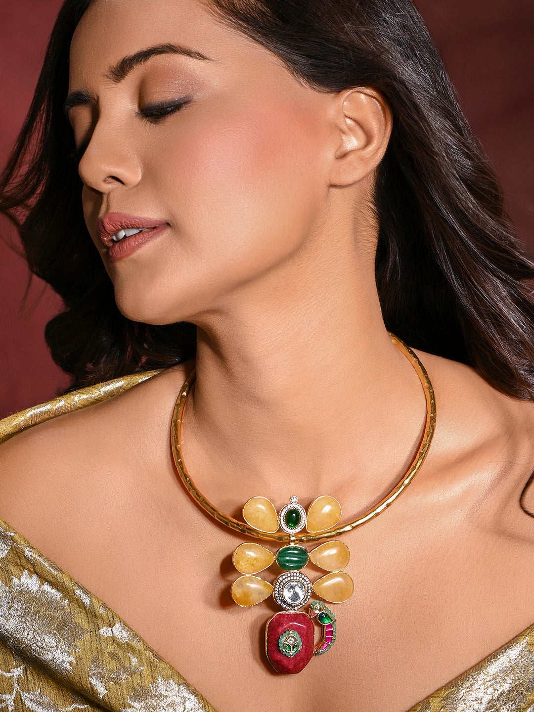 Magnificent Multi-Colour Choker Necklace