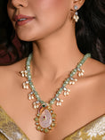 Load image into Gallery viewer, Bedazzling Multi-Colour Necklace With Earrings
