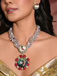 Load image into Gallery viewer, Ornate Multi-Colour Necklace With Earrings
