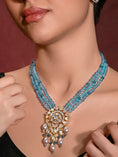 Load image into Gallery viewer, Regal Blue Necklace With Earrings
