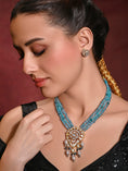 Load image into Gallery viewer, Regal Blue Necklace With Earrings
