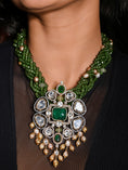 Load image into Gallery viewer, Bedecked Necklace With Earrings
