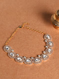 Load image into Gallery viewer, Celestial Gold Beaded Choker With Earrings
