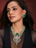 Load image into Gallery viewer, Gorgeous Green Necklace With Earrings
