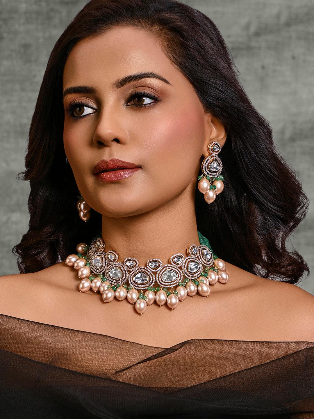 Ravishing Necklace With Earrings