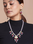 Load image into Gallery viewer, Pearl Studded Necklace Jewellery Set
