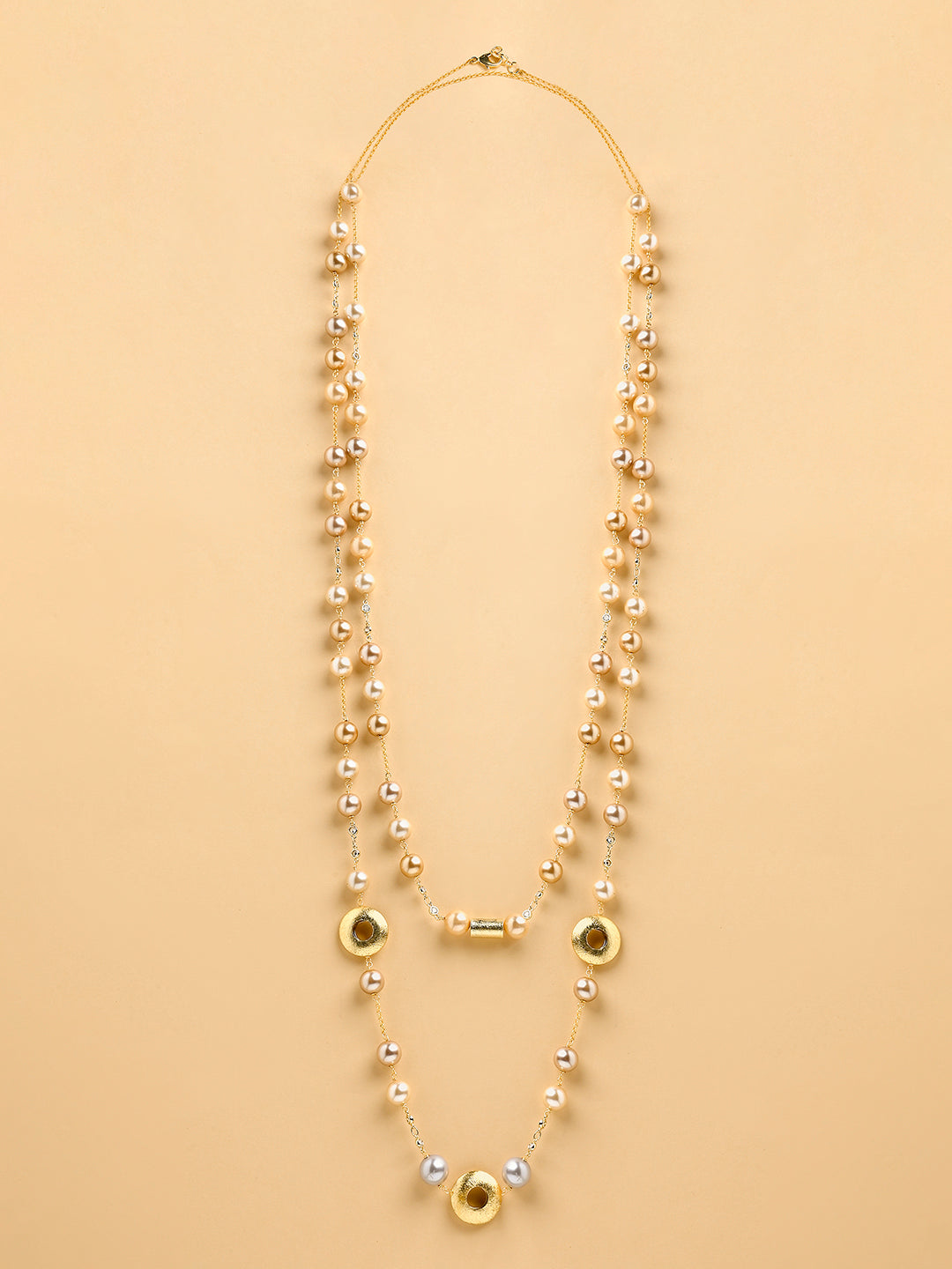 Gold Pearl Beaded Sautoir