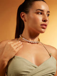 Load image into Gallery viewer, Grey Pearl Line choker
