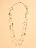 Load image into Gallery viewer, Grey Pearl Gold Bean Sautoir
