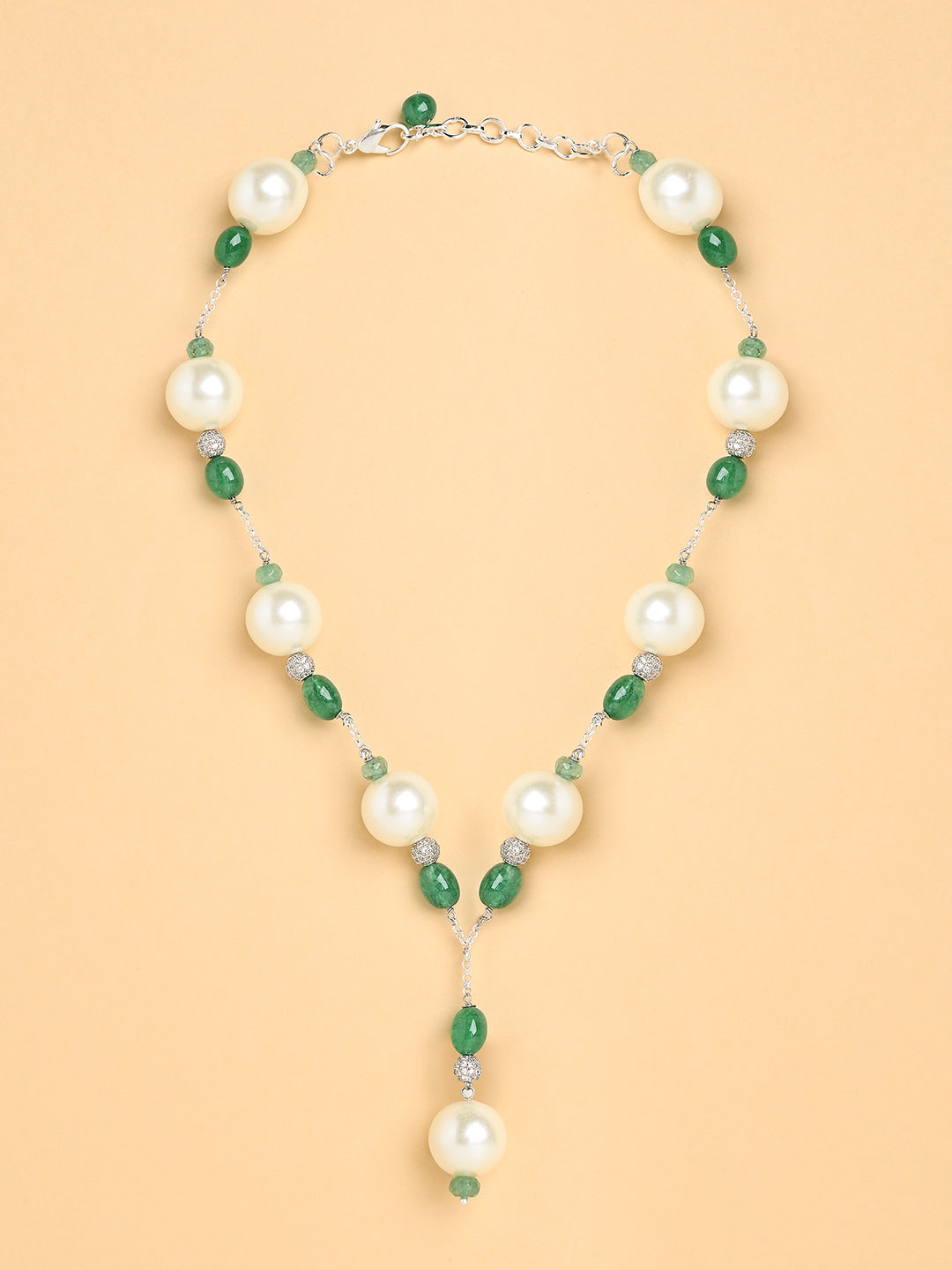 Garden Pearl Lariat Necklace