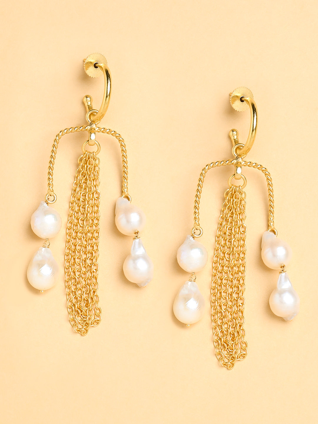 Pearl Cascade Drop Earrings