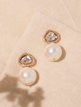 Load image into Gallery viewer, Kundan White Pearl Drop Earrings
