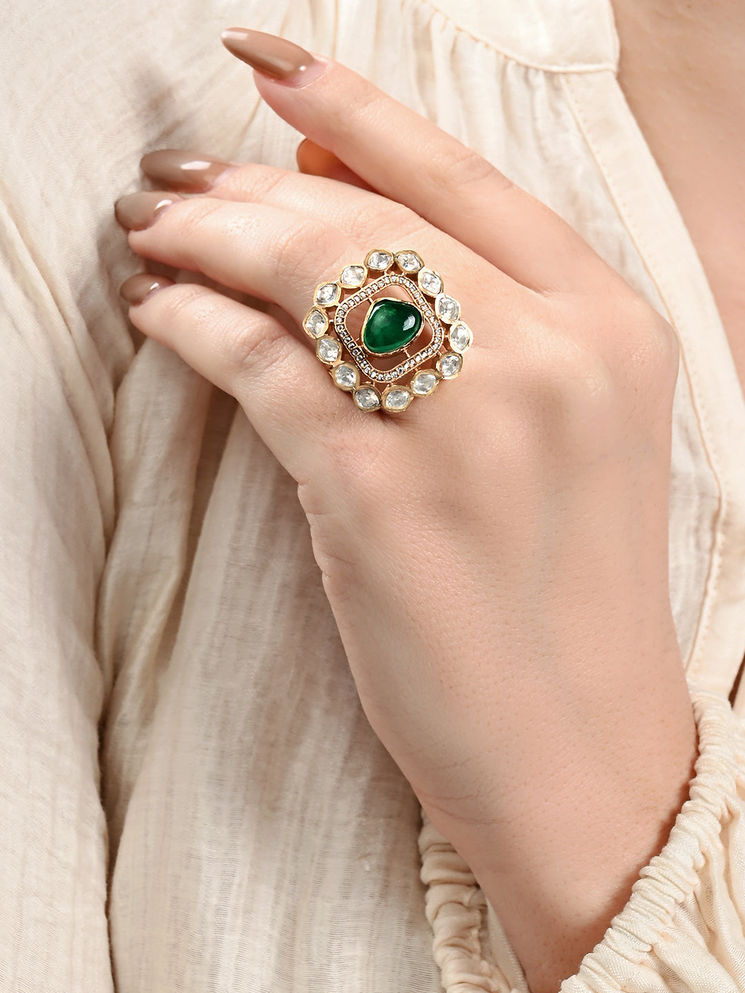 Luminous Emerald Ring