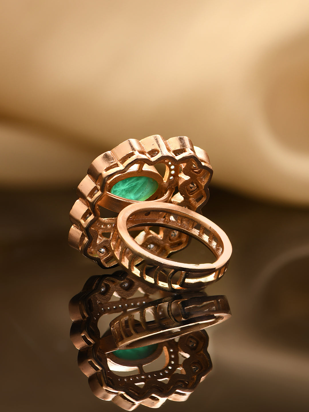 Luminous Emerald Ring