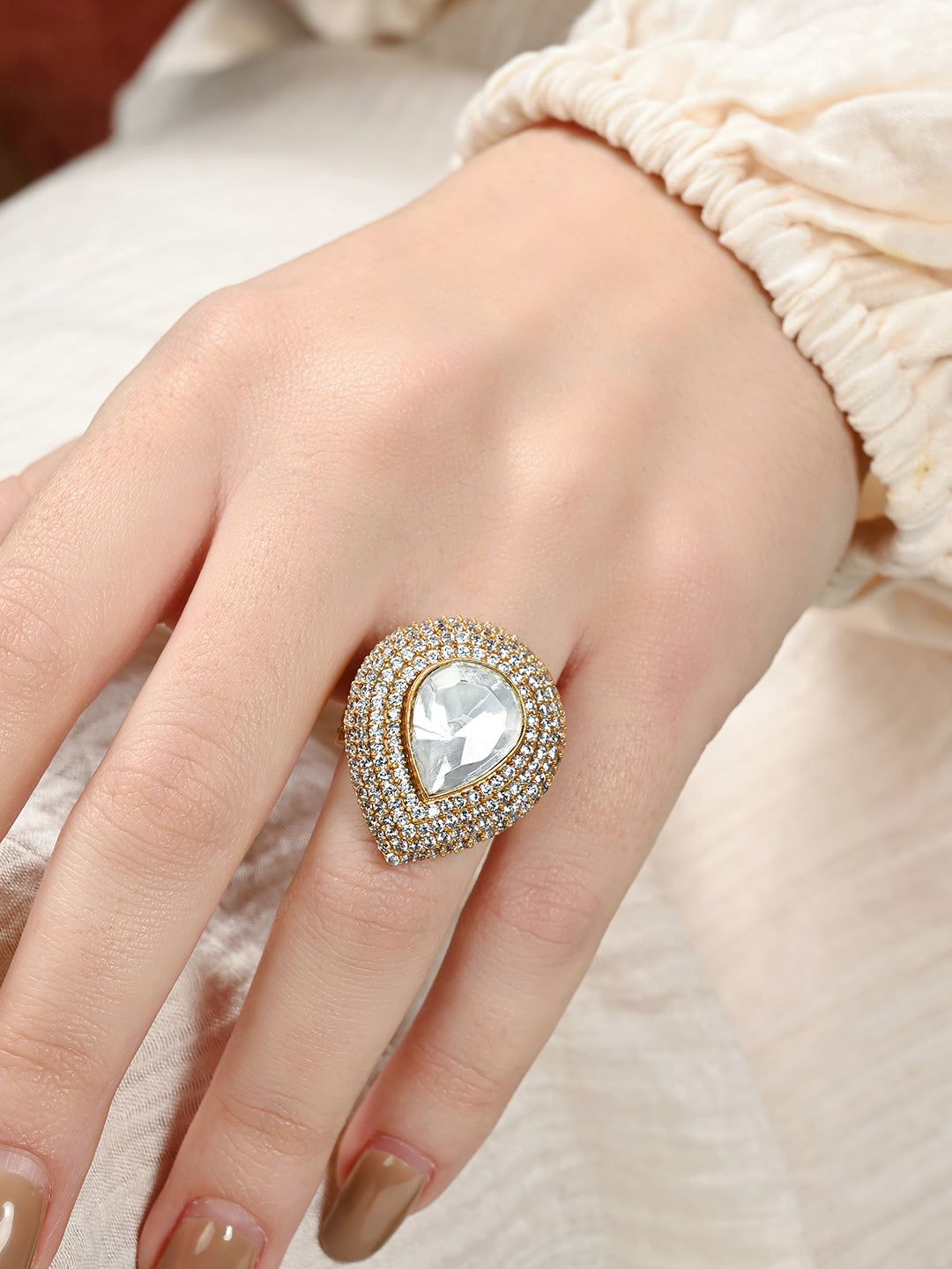 Enchanting Polki Ring