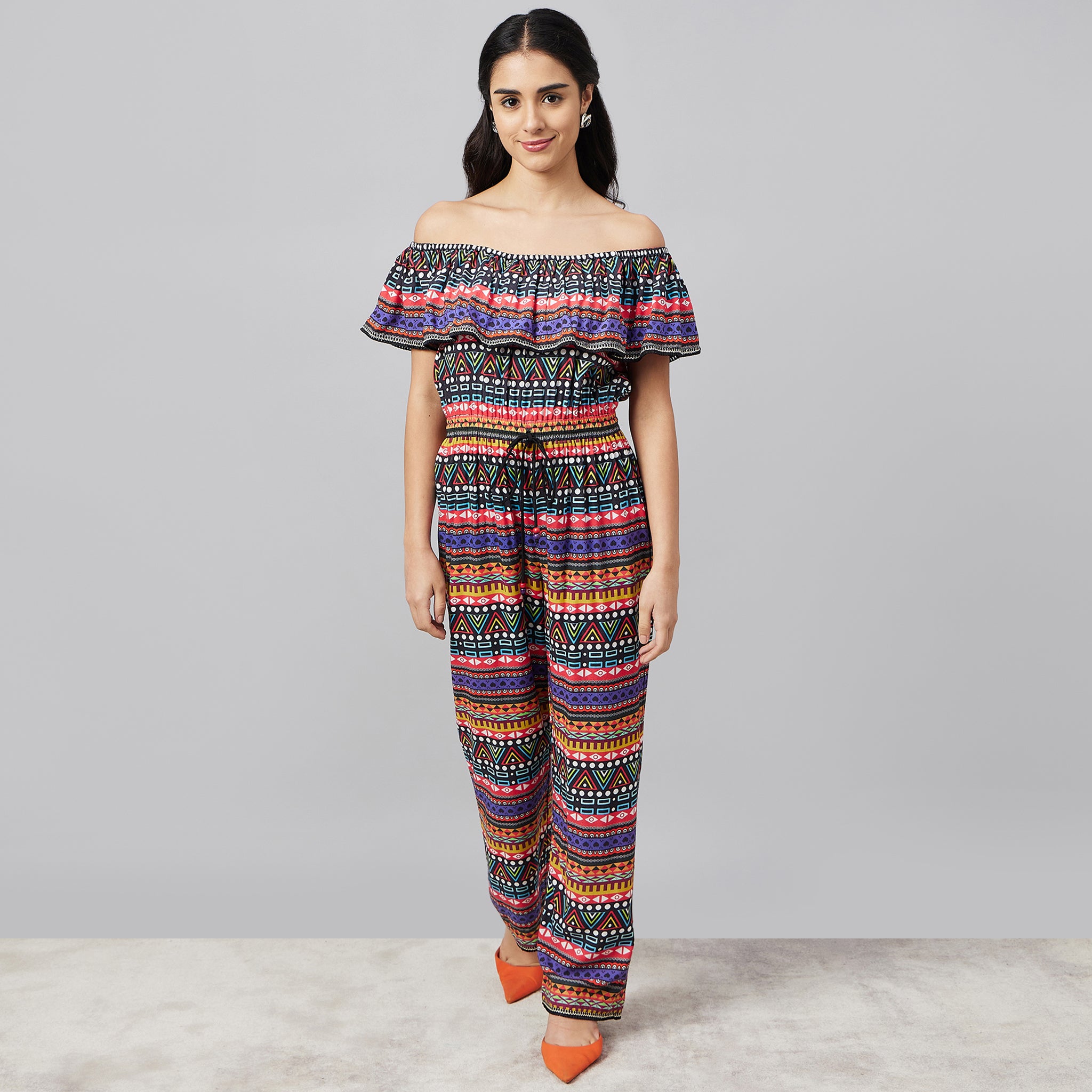 Multicoloured Aztec Jumpsuit