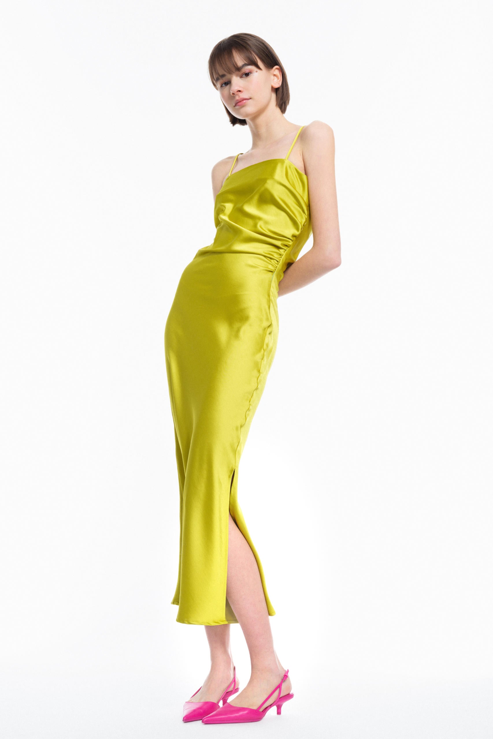 Women Satin Maxi Dress