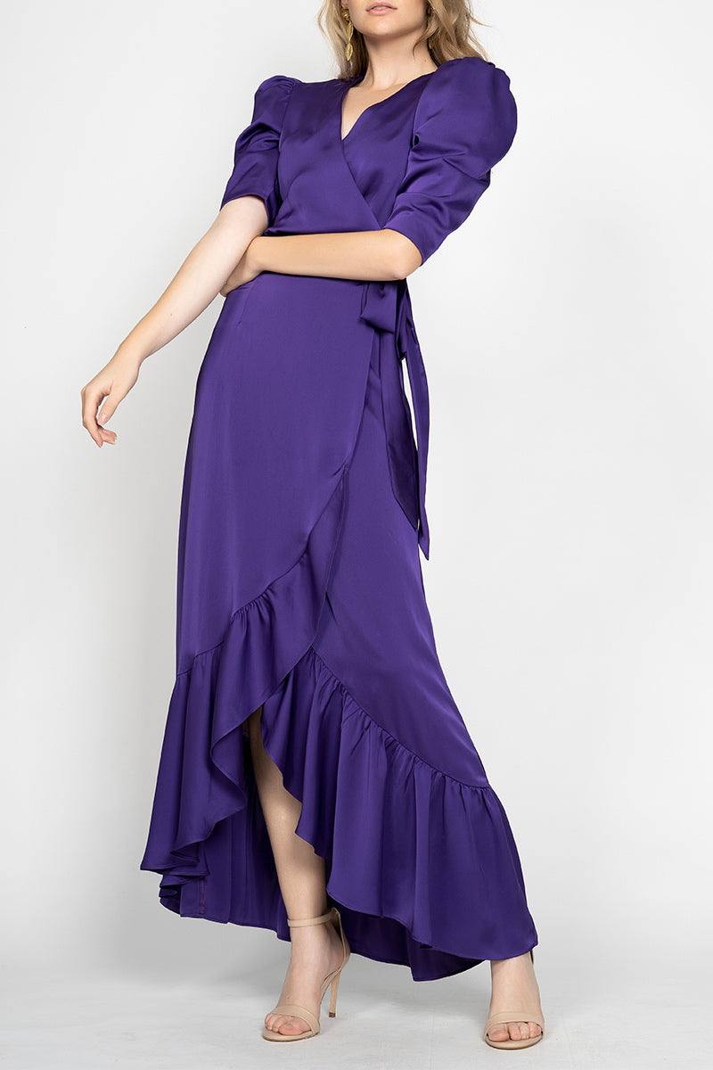 Women Satin Maxi Dress