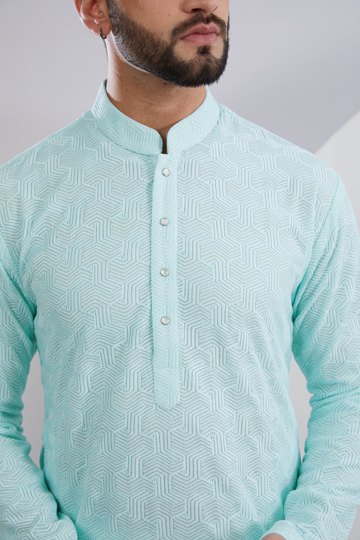 Blue Chikankari Kurta