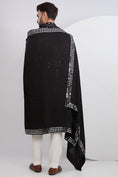 Load image into Gallery viewer, Black Mirrorwork Kurta paired with Mirrorwork Stole
