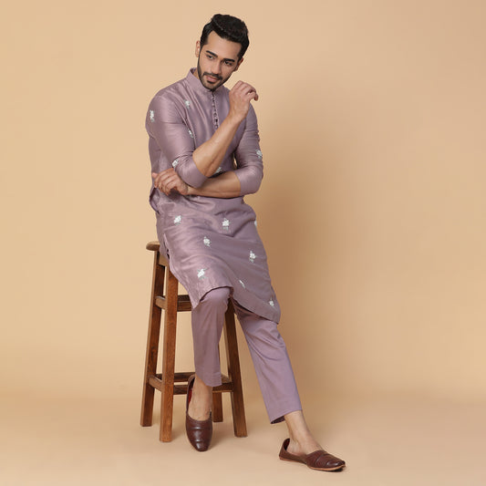 Purple Plum Kurta Set