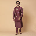 Load image into Gallery viewer, Maroon Aiarwat Kurta Set
