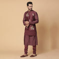 Load image into Gallery viewer, Maroon Aiarwat Kurta Set
