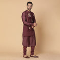 Load image into Gallery viewer, Maroon Aiarwat Kurta Set
