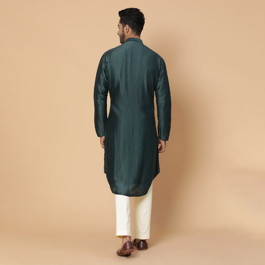 Green Half And Half Kurta Set