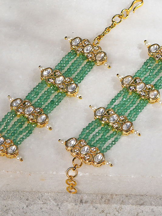 Kaan Chain With Green Beads