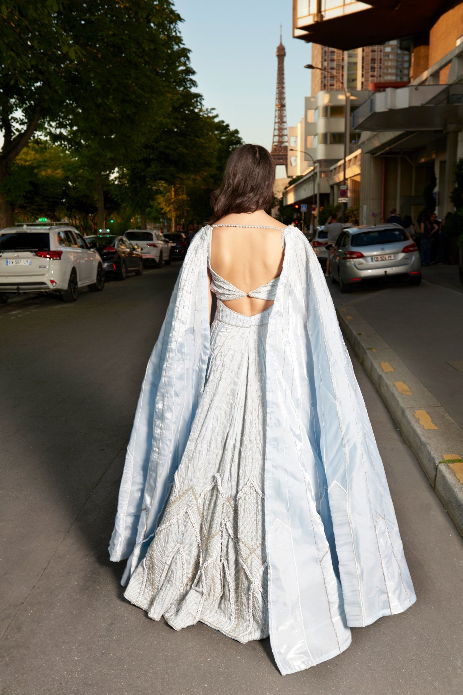 Ice Blue lehenga set