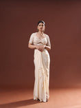 Load image into Gallery viewer, Cream White Georgette Dhoti Skirt Set
