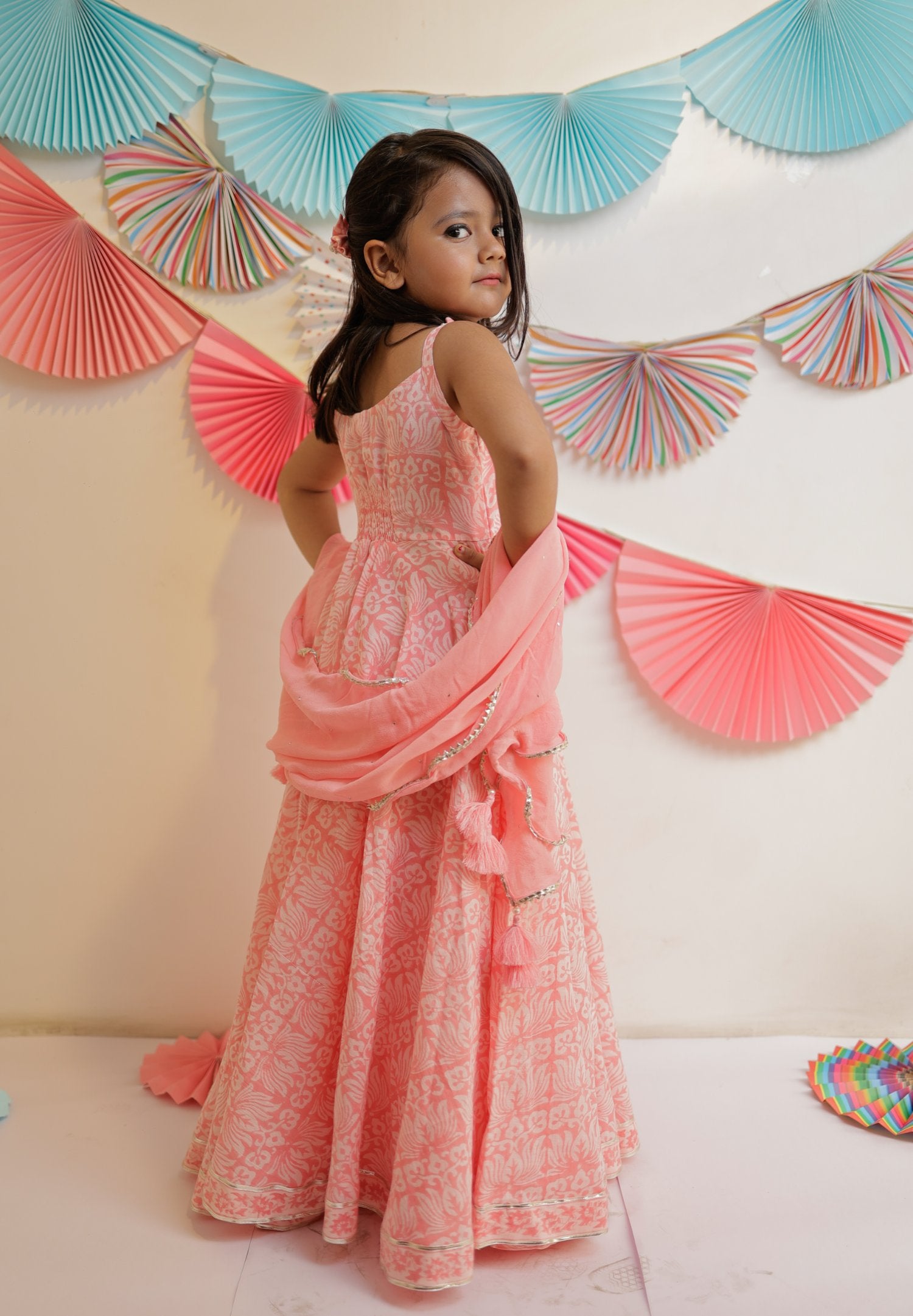 Cotton Candy Full Length Kurta With Dupatta