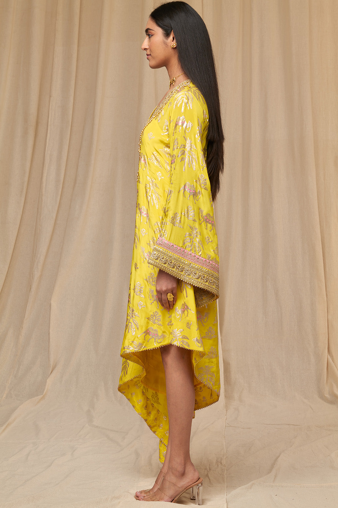 Lemon Yellow Oasis Kaftan