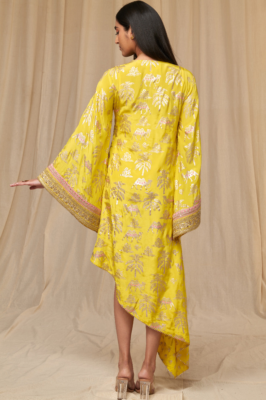 Lemon Yellow Oasis Kaftan