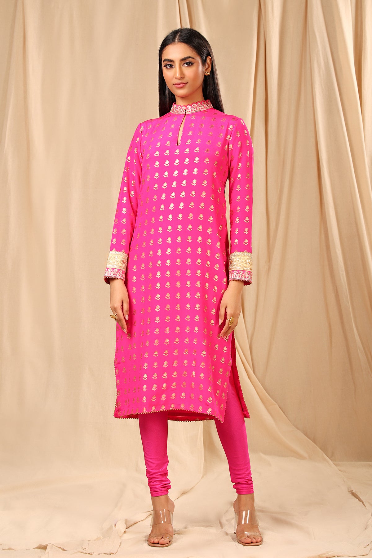 Hot Pink Wallflower Kurta