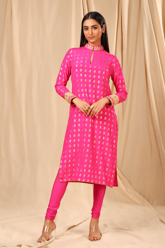 Hot Pink Wallflower Kurta