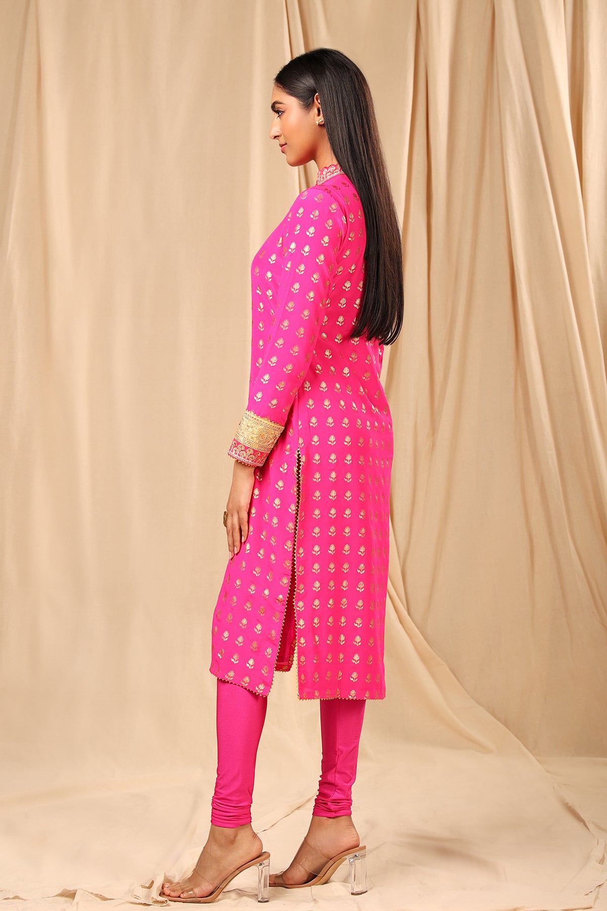 Hot Pink Wallflower Kurta