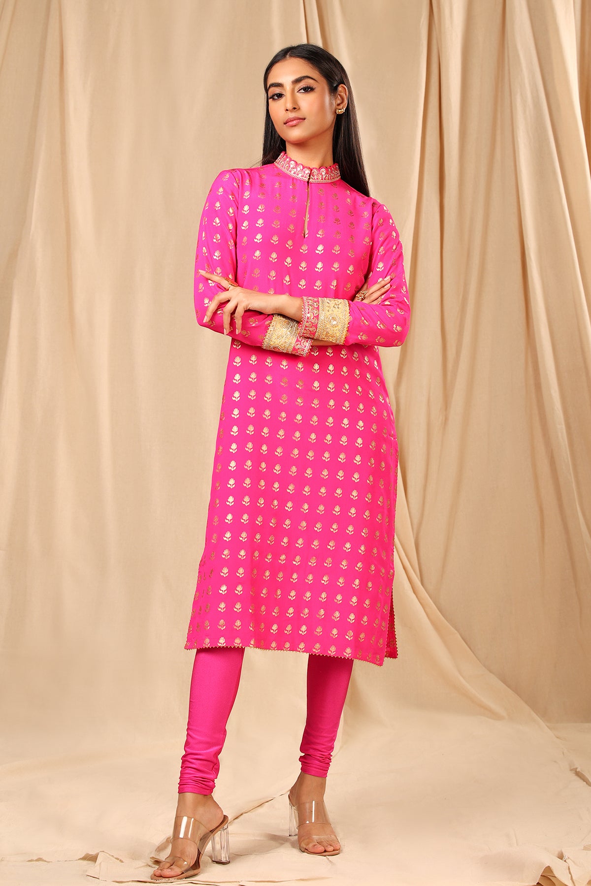 Hot Pink Wallflower Kurta