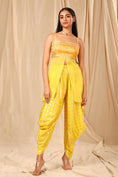 Load image into Gallery viewer, Peplum With Cowl Dhoti
