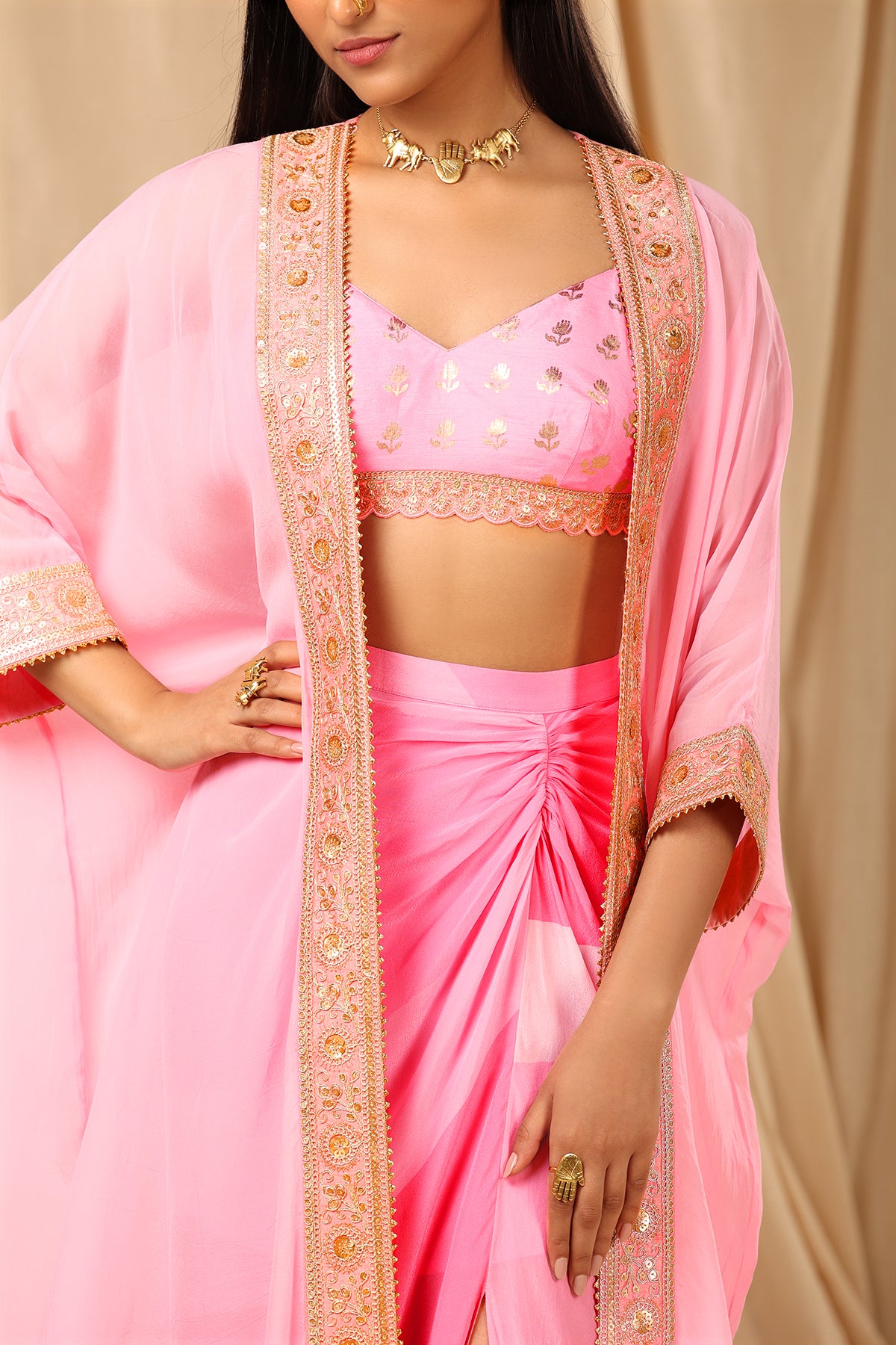 Pink Sorbet Cape Set