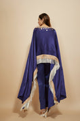 Load image into Gallery viewer, Blue Embroidered Kaftan With Pant
