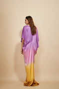 Load image into Gallery viewer, Mustard To Lilac Ombre Embroidered Kaftan
