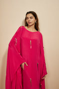 Load image into Gallery viewer, Hot Pink Embroidered Kaftan
