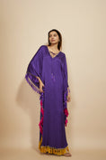 Load image into Gallery viewer, Purple Embroidered Kaftan
