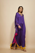 Load image into Gallery viewer, Purple Embroidered Kaftan
