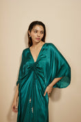 Load image into Gallery viewer, Dark Green Kaftan
