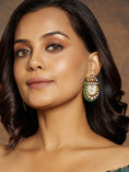 Load image into Gallery viewer, Kundan Polki Pearl Earrings
